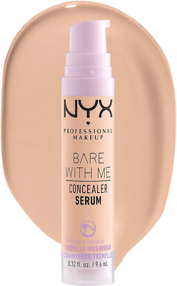 NYX PROFESSIONAL MAKEUP Bare With Me Kapatıcı Serumu, 24 Saate Kadar Hidrasyon - Vanilya