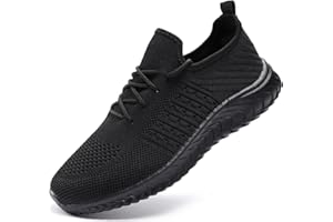 WELLACE Mens Trainers Running Gym Shoes Sneakers Lightweight Workout Tennis Walking Shoes