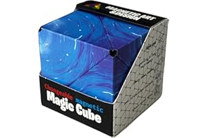 BLITZHAUS Formwechsel Zauberwürfel – Infinity Cube - Magnetwürfel 3D - Anti Stress Spielzeug - 36 Seltenerdmagnete - Über 70 Formen Verwandelbar (Starry Sky Blue)