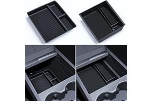 LANTU 2 Sztuki Organizerów do Tesla Model 3 2024-2025 Organizer Konsoli Środkowej i Taca Silikonowa Pudełko do Przechowywania Tesla Highland Akcesoria