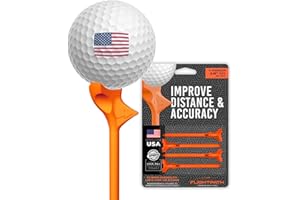 FLIGHTPATH FP-325-ORG-4-PAK, Golf Tees Unisex-Adult, Orange, 3.25”