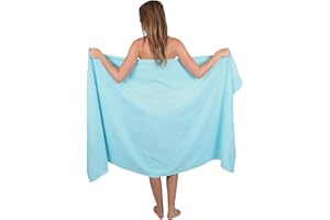 Betz Serviette de Bain XXL Palermo 100% Coton 100x200 cm Couleur Turquoise