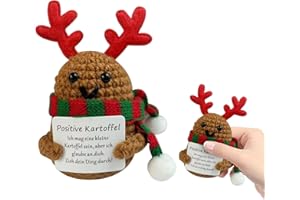 ARONRAVE Positive Potato weihnachtliche, Potato Christmas Pocket Hug Positive Kartoffel Positi-ve Pota-to deutsch Geschenke für Freundin für Glücksbringer Geschenke mit Positi-ver Energie
