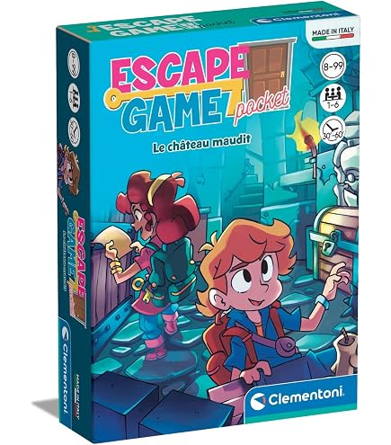 Clementoni – Escape Game Enquête à Paris, Jeu De Cartes Et Plateau, 1 à 6 Joueurs, Dès 8 Ans, 30 Minutes De Jeu