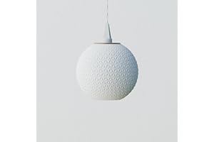 LUNALUME Lampshade for A1/A1E (13 cm star) - 3D printed replacement shade Polina, sustainable Christmas decoration made of premium biopolymer and maple wood precious veneer