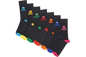 SOXY Boys 7 Pack Novelty Days of the Week Socks Mood Fun Socks