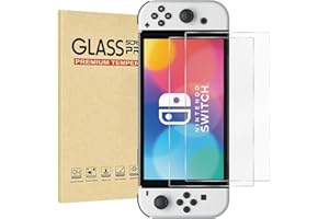 Rvciby 2-Pack Matte Tempered Glass Screen Protector for Switch OLED Model 2021 [7 Inch], 9H Hardness, Easy Installation