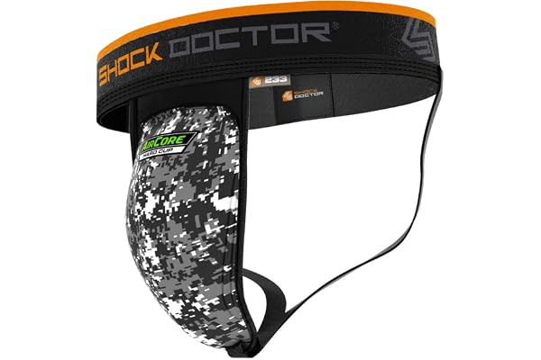ShockDoctor 233/234 - Support Coquille de protection avec Aircore Hard ou Soft Cup - Concu pour faire du Sports de Combat: Boxe, Karate, Taekwondo, Krav Maga, MMA, Muay Thai…