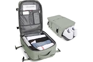 SZSYCN Torby podręczne Ryanair pod siedzeniem, plecak damski Plecak podróżny, codzienna przegroda na laptopa do szkoły z portem ładowania USB