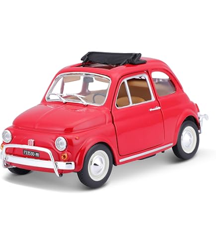 Bburago Fiat 500L 1968 - Realistic Vintage Car Model in 1:18 Scale