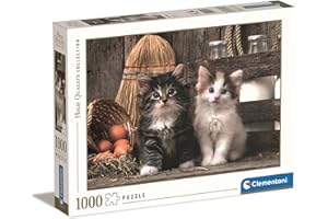 Clementoni - Puzzle de 1000 piezas, diseño gatas (39340.4)