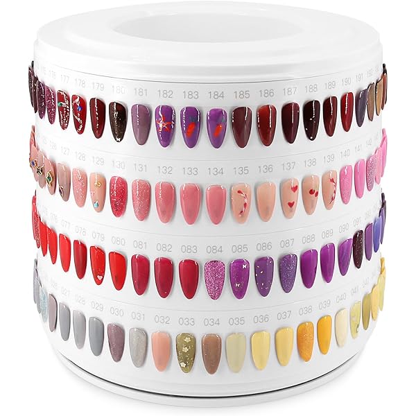 C12rtive 120 Stück Nagellack Display Spitzen Aus Acryl – Klar, Langlebig, Zum Einfachen Farben Zeigten