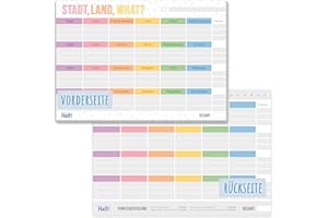 ‎HÄFFT Häfft® Stadt-Land-Fluss Block A5 "Stadt, Land, What" mit 18 Kategorien für gute Laune, 50 Blatt - Familienspiel Partyspiel Quizspiel Geschenkidee für Geburtstag - nachhaltig & klimafreundlich