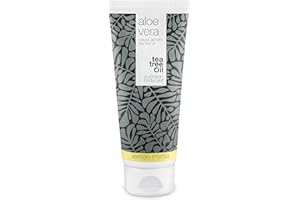 TEA TREE OIL AUSTRALIAN BODYCARE Lozione doposole all’Aloe Vera 200 ml | Australian Bodycare Aloe Vera Gel | Aloe Vera, Tea Tree Oil & Mirto Limone naturali | Rinfresca e idrata, per pelle con prurito e irritata, scottature e graffi