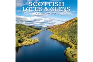 2026 Scotland Calendar: Scottish Lochs and Glens- Square Wall Calendar - Month to View - 12 Months