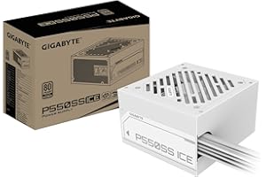 GIGABYTE P550SS ICE Zasilacz - PCIe 5.0, 80 PLUS Silver, w pełni modułowa konstrukcja, wentylator 120 mm, kompatybilny z ATX 3.0, wtyczka EU