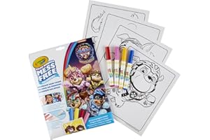CRAYOLA - Color Wonder, Coloring Set mit 18 Malvorlagen und 4 Filzstiften ohne Flecken, Motiv Paw Patrol, mehrfarbig, 75-7007