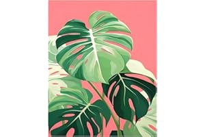 DAISEN ART Paint by Numbers for Adults Plants, Paint by Numbers Leave, Plants Paint by Numbers Kits for Gifts and Home Wall Decor 12x16 Inch