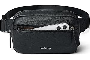 LATMAP 2L Sac Banane Femme Homme Fanny Packs de Ceinture Petit de Taille Bandoulière de Poitrine Élégant