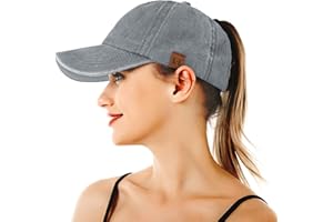 BLURBE Cappello Cappellino per Coda Alta Cappello con Visiera Donna Berretto Donna Cappello Baseball Unisex per Adulto Taglia Unica Regolabile per Golf Tennis Ciclismo Corsa