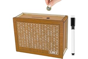 ORIGINAL CUP KokoroKassa® Tirelire Japonaise en Bois | Objectif 3000 € | pour Enfant & Adulte | avec Stylo | Challenge Ludique et Amusant | Montage Facile | Cadeau pour Economiser | OriginalCorner®