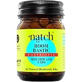 Natch – Boombastic – Mundspülungs-Tabs – Hydroxylapatit, Zink & Double Mint für frischen Atem – Postbiotische Mundpflege – Al
