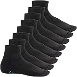 Footstar Calzini corti da donna e da uomo, con suola in spugna (8 paia)