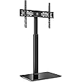 FITUEYES TV Ständer TV Bodenständer Standfuß Fernsehstand höhenverstellbar schwenkbar für 32 bis 60 Zoll Flach & Curved Ferns