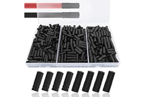 GZkushi Juego de 400 piezas de cable de freno, cable de freno, funda para cable de cambio de marchas, tapas de bicicleta con caja, para bicicleta de carretera (4 mm/5 mm, dos tamaños, negro)