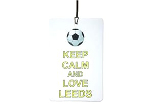 ALI AIR FRESHENER Keep Calm And Love Leeds Car Air Freshener (Fun Birthday/Xmas Christmas Stocking Filler/Secret Santa/Novelty Scented Gift)