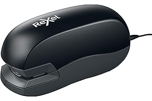 RAPID Rexel 20EX Automatic Electric Stapler, 20 Sheet Capacity, Uses 26/6 and 24/6 Staples, Mains Adaptor Included, Black, 5000298