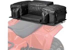 VEVOR Bolsa de Almacenamiento Trasera para ATV, 50 L con Cojín de Asiento de Esponja y Soporte para Botella, de Tela Oxford 600D, Compatible con ATV, UTV, Vehículo Can-Am, 920 x 480 x 270 mm
