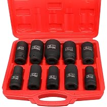10tlg Schlagschrauber Nüsse Set|3/4" Tief Schlagschraubereinsatz ...