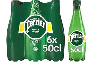 Perrier - Acqua minerale frizzante, 6 x 50 cl PET