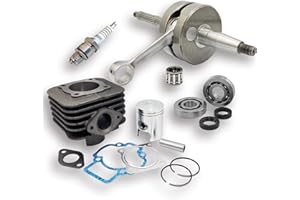 LG-MOTORS POWER ENGINEERING Kit potencia cilindro árbol bujía Piaggio 70 cc ø47 2T Aire Zip Vespa NRG Typhoon ET2 LX