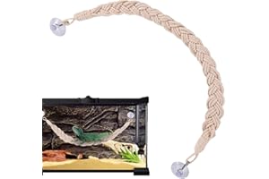 Tuxxjzm Jouets pour l'ermite pour aquarium, terrarium, vigne, hermite, crabe, grenouilles, gecko, lézards à crête, geckos, serpents