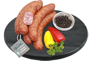 ‎DER PFARÖLLER DER PFARÖLLER Pfefferbeißer – 5 Paar / 10 Stück (700g) – Würzige Rohwürste mit schwarzem Pfeffer – Herzhaft, pikant & perfekt für Brotzeit und Snack