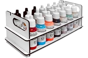 Silu- PAINT STAND PORTATILE PER FLACONI DI COLORI DA 17 ML (B17)