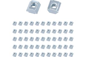 GUNGY Dado Scorrevole M5 Dadi a T Dadi a T-Scanalatura in Acciaio al Carbonio per Profilato in Alluminio Serie 2020 50 pezzi