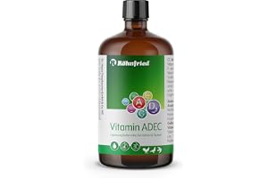 Röhnfried Vitamin ADEC 100 ml | Vitaminkoncentrat | fodertillskott för vitaminförsörjning av kycklingar, duvor och fjäderfä