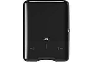 Tork Xpress, Distributeur murale pour essuie-mains pliés en V noir H3, gamme Elevation, 553008