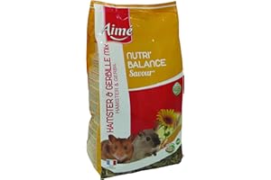 Aime Cibo per criceti e gerbilli, NUTRI'BALANCE SAVOUR MIX Pasto misto di vitamine e fibre, 900g