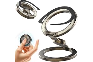 ALISMDZZ | Trippeljusterbar magnetisk mobiltelefonhållare med fidgetspinnare för iPhone 17 Air 16 15 14 13 12 Pro Max, 360° v