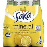 Saka Limon Aromalı Doğal Zengin Mineralli Gazlı İ&ccedil;ecek 6x200 ml