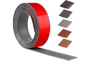 ZTOWOTO 200 cm X 4 cm Barre De Seuil Adhesive, Seuil De Porte Adhesif PVC, Barres De Transition De Seuil Pour Cuisine, Salon, Pour Joindre Les Renfoncements Du Sol, Du Carrelage Ou Du Tapis(Gris Foncé)