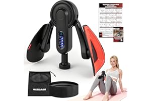 PALECLOUDS Oberschenkeltrainer, 10-100 lbs Beintrainer für Zuhause mit Widerstandsbändern & Trainingsposter, Multifunktionaler Beckenbodentrainer für Frauen & Männer, Adduktoren & Abduktoren Trainingsgerät