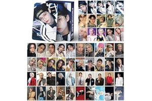 DEFGNOP Kpop Stray Kids Photocards, 55 pezzi Stray Kids Felix Lomo Carte 72 Adesivi SK, SKZ Nuovi Album per Fan (Felix)