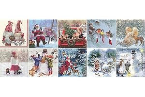 Zita's Creative Servietten Set mit Decoupage-Kleber - Best Friends, Winter. Decoupage, Serviettentechnik,