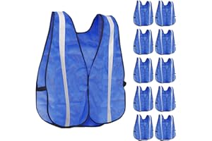 KAYGO Hi Vis Vests, Reflective High Visibility Safety Vest, Silver Stripe, for Men and Women, Pack of 1/10