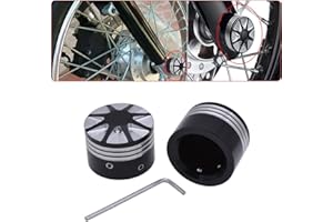 TUINCYN Motorrad Vorderachse Abdeckkappe Mutter Schraube Dekorative Hardware Kit Für Harley Touring Softail Road King Glide FLTR (1 satz)